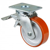 Roulette Pivotante à frein Charge Lourde Polyuréthane - Ø150mm - 800kg