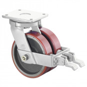 Roulette Pivotante à frein Charge Lourde Polyuréthane - Ø200mm - 2000kg