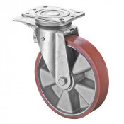 Roulette Pivotante à frein Charge Lourde Polyuréthane - Ø200mm - 600kg