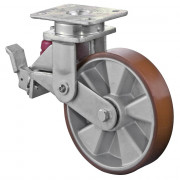 Roulette Pivotante à frein Charge Lourde Polyuréthane - Ø200mm - 600kg