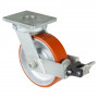 Roulette Pivotante à frein Charge Lourde Polyuréthane - Ø250mm - 1600kg