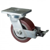 Roulette Pivotante à frein Charge Lourde Polyuréthane - Ø250mm - 2200kg