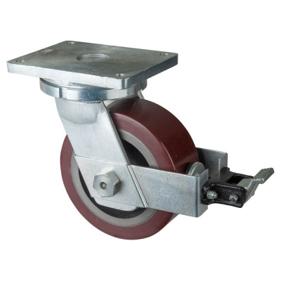 Roulette Pivotante à frein Charge Lourde Polyuréthane - Ø250mm - 2200kg