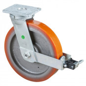 Roulette Pivotante à frein Charge Lourde Polyuréthane - Ø400mm - 2500kg