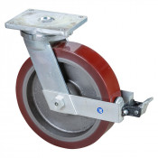 Roulette Pivotante à frein Charge Lourde Polyuréthane - Ø400mm - 3500kg