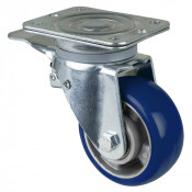 Roulette Pivotante à frein Charge Lourde Polyuréthane moulé Besothane - Ø125mm - 450kg