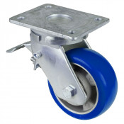 Roulette Pivotante à frein Charge Lourde Polyuréthane moulé Besothane - Ø125mm - 450kg