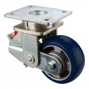 Roulette Pivotante à frein Charge Lourde Polyuréthane moulé Besothane - Ø125mm - 450kg