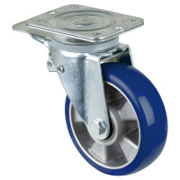Roulette Pivotante à frein Charge Lourde Polyuréthane moulé Besothane - Ø160mm - 600kg Roulette Pivotante à frein Charge Lourde Polyuréthane moulé Besothane - Ø160mm - 600kg