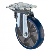Roulette Pivotante à frein Charge Lourde Polyuréthane moulé Besothane - Ø200mm - 600kg