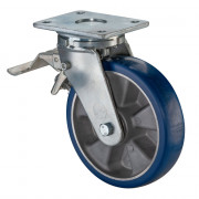 Roulette Pivotante à frein Charge Lourde Polyuréthane moulé Besothane - Ø200mm - 800kg