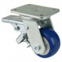 Roulette Pivotante à frein Charge Lourde Polyuréthane moulé Besothane - Ø80mm - 170kg
