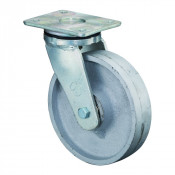 Roulette Pivotante Charge Lourde Fonte - Ø100mm - 300kg