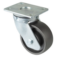 Roulette Pivotante Charge Lourde Fonte - Ø125mm - 550kg Roulette Pivotante Charge Lourde Fonte - Ø125mm - 550kg