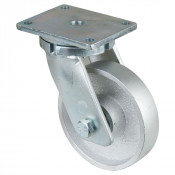 Roulette Pivotante Charge Lourde Fonte - Ø200mm - 1100kg