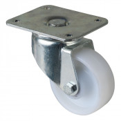 Roulette Pivotante Charge Lourde Plastique - Ø80mm - 150kg