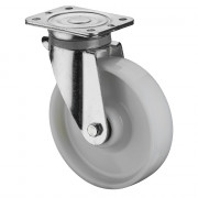 Roulette Pivotante Charge Lourde Plastique - Ø80mm - 150kg