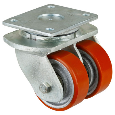 Roulette Pivotante Charge Lourde Polyuréthane - Ø100mm - 590kg