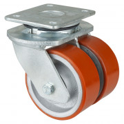 Roulette Pivotante Charge Lourde Polyuréthane - Ø125mm - 1100kg