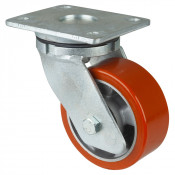 Roulette Pivotante Charge Lourde Polyuréthane - Ø125mm - 450kg