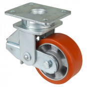 Roulette Pivotante Charge Lourde Polyuréthane - Ø125mm - 450kg