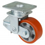Roulette Pivotante Charge Lourde Polyuréthane - Ø125mm - 450kg