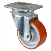 Roulette Pivotante Charge Lourde Polyuréthane - Ø125mm - 550kg