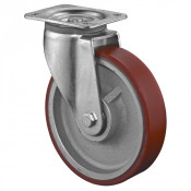 Roulette Pivotante Charge Lourde Polyuréthane - Ø125mm - 550kg