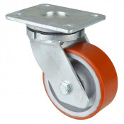 Roulette Pivotante Charge Lourde Polyuréthane - Ø125mm - 550kg