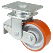 Roulette Pivotante Charge Lourde Polyuréthane - Ø125mm - 550kg
