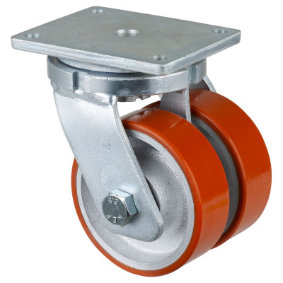 Roulette Pivotante Charge Lourde Polyuréthane - Ø150mm - 1600kg