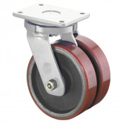 Roulette Pivotante Charge Lourde Polyuréthane - Ø200mm - 2000kg