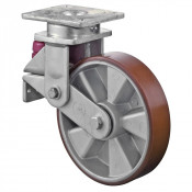Roulette Pivotante Charge Lourde Polyuréthane - Ø200mm - 600kg