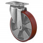 Roulette Pivotante Charge Lourde Polyuréthane - Ø200mm - 800kg