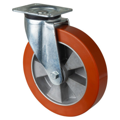 Roulette Pivotante Charge Lourde Polyuréthane - Ø250mm - 1000kg