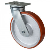 Roulette Pivotante Charge Lourde Polyuréthane - Ø250mm - 1200kg