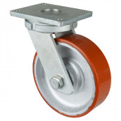 Roulette Pivotante Charge Lourde Polyuréthane - Ø250mm - 1600kg