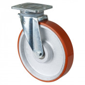 Roulette Pivotante Charge Lourde Polyuréthane - Ø250mm - 600kg