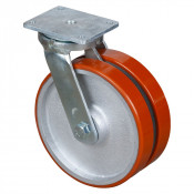 Roulette Pivotante Charge Lourde Polyuréthane - Ø300mm - 2000kg