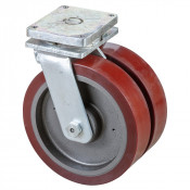 Roulette Pivotante Charge Lourde Polyuréthane - Ø400mm - 7000kg