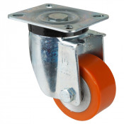 Roulette Pivotante Charge Lourde Polyuréthane - Ø80mm - 250kg