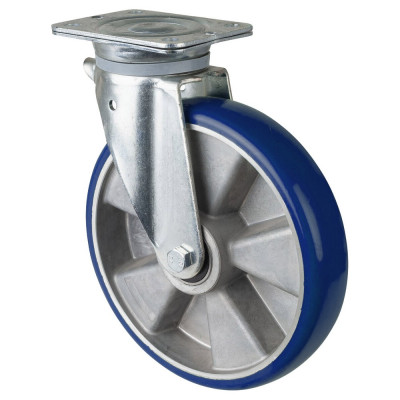 Roulette Pivotante Charge Lourde Polyuréthane moulé Besothane - Ø250mm - 600kg