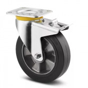 Roulettes à Frein Caoutchouc Vulcanisé – Diamètres 125 à 200 mm – Charge 300–450 kg