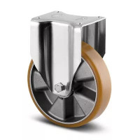 Roulettes Fixes Polyuréthane – Diamètres 125 à 200 mm – Charge 500–800 kg Roulettes Fixes Polyuréthane – Diamètres 125 à 200 mm – Charge 500–800 kg