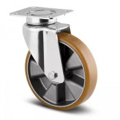 Roulettes Pivotantes Polyuréthane – Diamètres 125 à 200 mm – Charge 500–600 kg