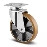 Roulettes Pivotantes Polyuréthane – Diamètres 125 à 200 mm – Charge 500–600 kg