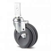 Roulette Pivotante LBS Tapis D125 – Fixation patte – 80 kg – Tente