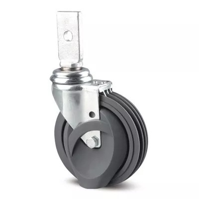 Roulette Pivotante LBS Tapis D125 – Fixation patte – 80 kg – Tente