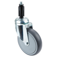 Roulette Appareil Pivotante Caoutchouc Gris Ø125mm 100kg Douille Roulette Appareil Pivotante Caoutchouc Gris Ø125mm 100kg Douille