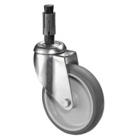 Roulette Appareil Pivotante Caoutchouc Gris Ø125mm 100kg Douille Roulette Appareil Pivotante Caoutchouc Gris Ø125mm 100kg Douille